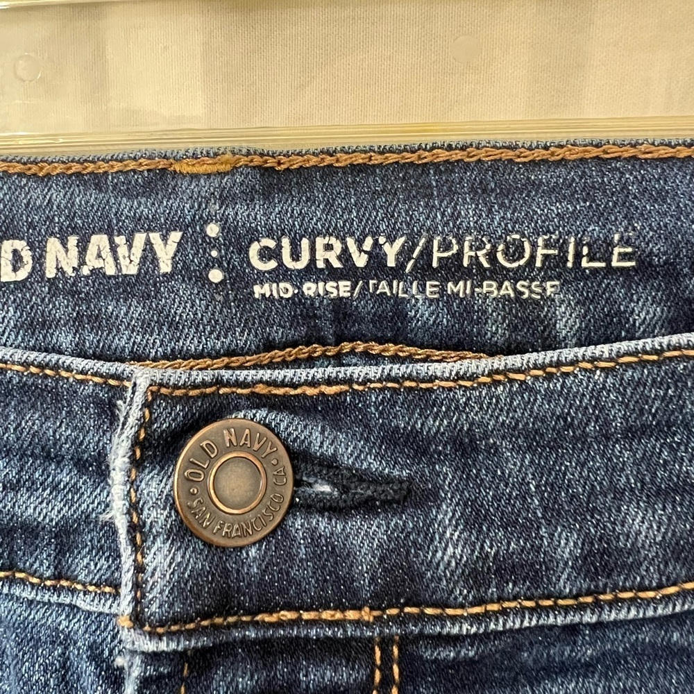 FADED BLUE JEANS LADYS MID-RISE, CURVY PROFILE SIZE 32 INCH’S WAIST, 27☑️ - Picture 3 of 6